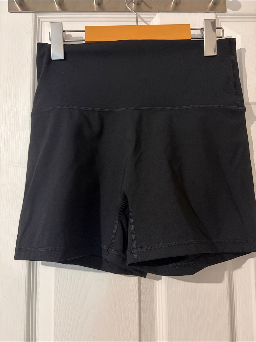 aerie Black High-Rise Bike Shorts